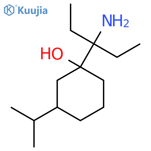 1-(3-Aminopentan-3-yl)-3-(propan-2-yl)cyclohexan-1-ol structure