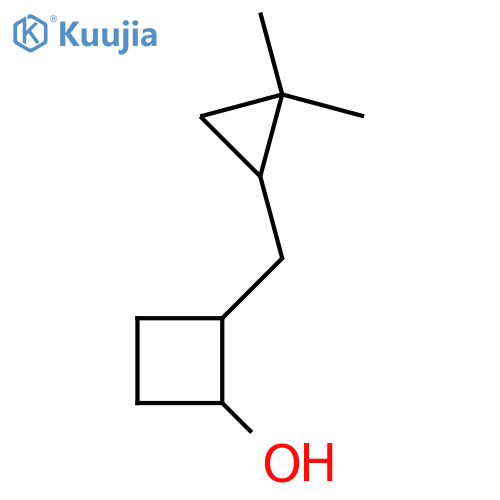 2-(2,2-dimethylcyclopropyl)methylcyclobutan-1-ol structure