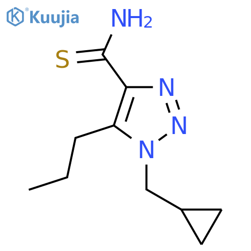 1-(cyclopropylmethyl)-5-propyl-1H-1,2,3-triazole-4-carbothioamide structure