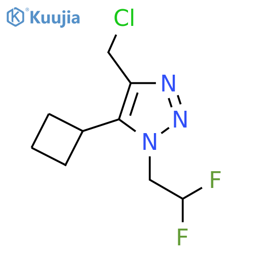 4-(chloromethyl)-5-cyclobutyl-1-(2,2-difluoroethyl)-1H-1,2,3-triazole structure