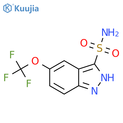 5-(trifluoromethoxy)-1H-indazole-3-sulfonamide structure
