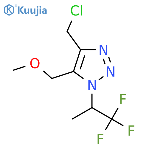 4-(chloromethyl)-5-(methoxymethyl)-1-(1,1,1-trifluoropropan-2-yl)-1H-1,2,3-triazole structure