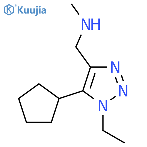 (5-cyclopentyl-1-ethyl-1H-1,2,3-triazol-4-yl)methyl(methyl)amine structure