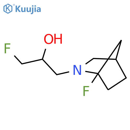 1-fluoro-3-{1-fluoro-2-azabicyclo2.2.1heptan-2-yl}propan-2-ol structure