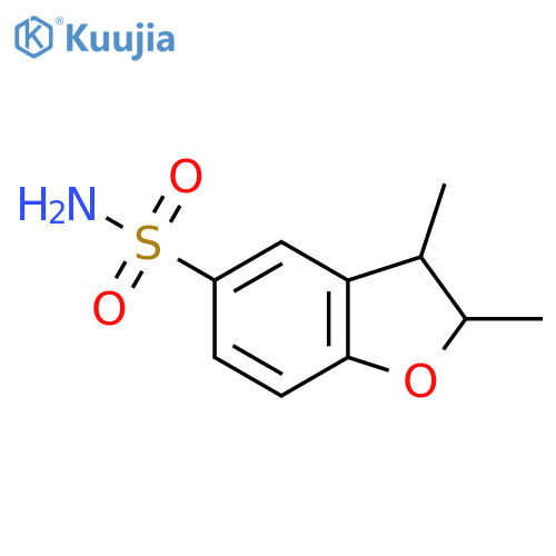 2,3-dimethyl-2,3-dihydro-1-benzofuran-5-sulfonamide structure