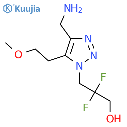 3-4-(aminomethyl)-5-(2-methoxyethyl)-1H-1,2,3-triazol-1-yl-2,2-difluoropropan-1-ol structure
