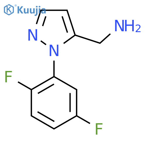 1-(2,5-difluorophenyl)-1H-pyrazol-5-ylmethanamine structure