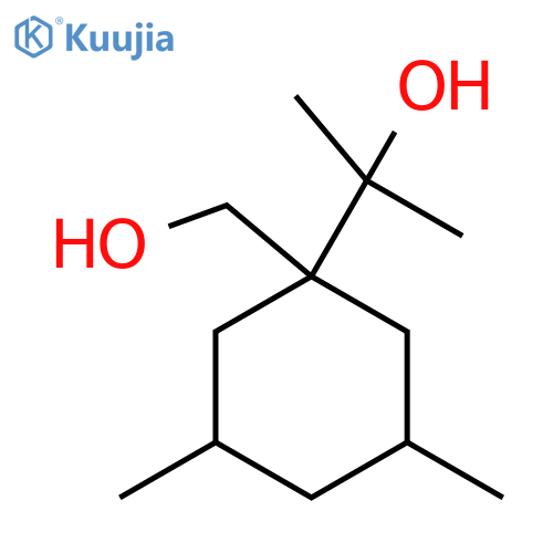 2-1-(hydroxymethyl)-3,5-dimethylcyclohexylpropan-2-ol structure