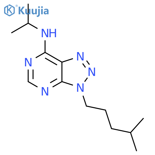 3-(4-methylpentyl)-N-(propan-2-yl)-3H-1,2,3triazolo4,5-dpyrimidin-7-amine structure