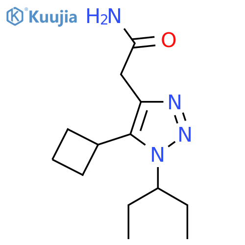 2-5-cyclobutyl-1-(pentan-3-yl)-1H-1,2,3-triazol-4-ylacetamide structure