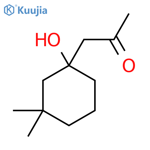 1-(1-hydroxy-3,3-dimethylcyclohexyl)propan-2-one structure
