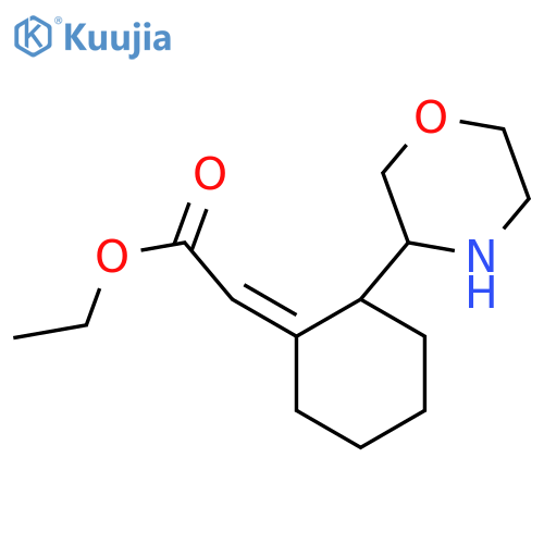 ethyl 2-(1Z)-2-(morpholin-3-yl)cyclohexylideneacetate structure