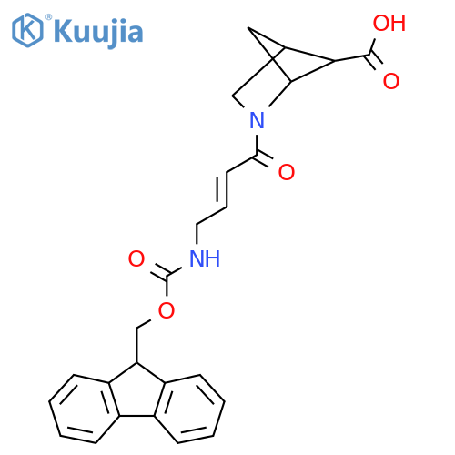 2-4-({(9H-fluoren-9-yl)methoxycarbonyl}amino)but-2-enoyl-2-azabicyclo2.1.1hexane-5-carboxylic acid structure