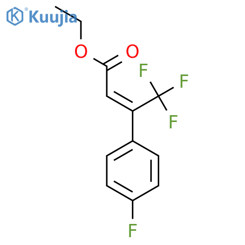 ethyl (2Z)-4,4,4-trifluoro-3-(4-fluorophenyl)but-2-enoate structure