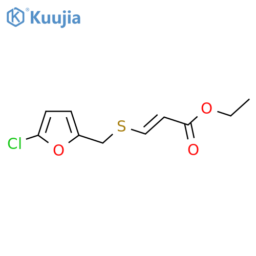 ethyl 3-{(5-chlorofuran-2-yl)methylsulfanyl}prop-2-enoate structure