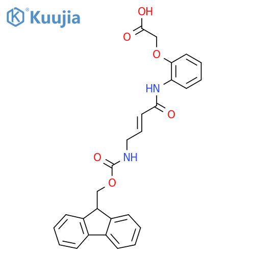 2-{2-4-({(9H-fluoren-9-yl)methoxycarbonyl}amino)but-2-enamidophenoxy}acetic acid structure