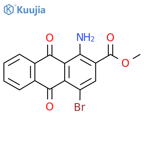 Methyl 1-amino-4-bromo-9,10-dioxo-9,10-dihydroanthracene-2-carboxylate structure