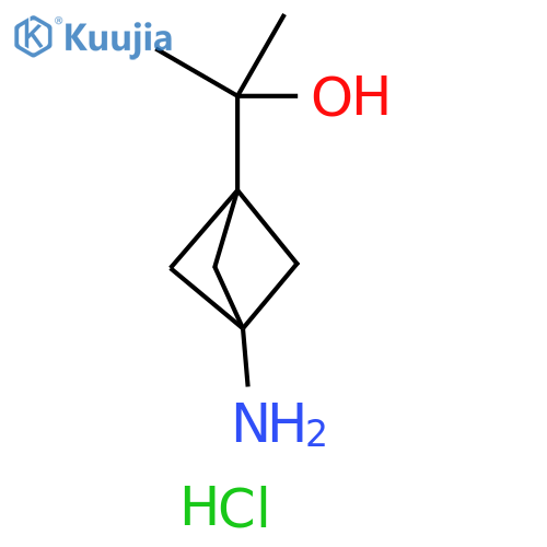 2-(3-Amino-1-bicyclo[1.1.1]pentanyl)propan-2-OL hydrochloride structure