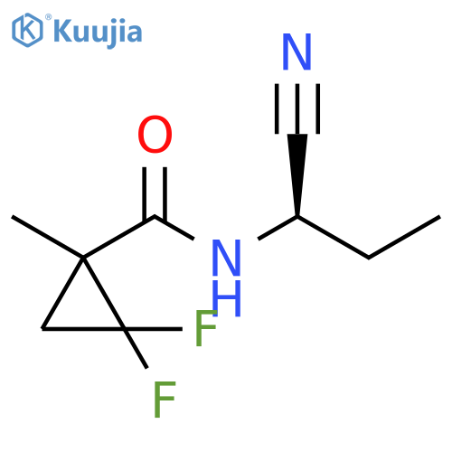 N-[(1R)-1-Cyanopropyl]-2,2-difluoro-1-methylcyclopropanecarboxamide structure