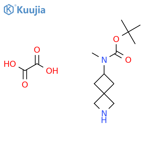 tert-butyl N-(2-azaspiro[3.3]heptan-6-yl)-N-methyl-carbamate;oxalic acid structure