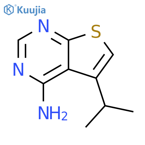 5-(propan-2-yl)thieno2,3-dpyrimidin-4-amine structure