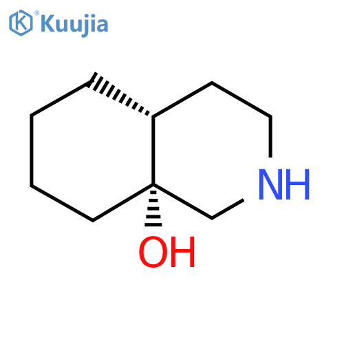 rac-(4aR,8aR)-decahydroisoquinolin-8a-ol structure