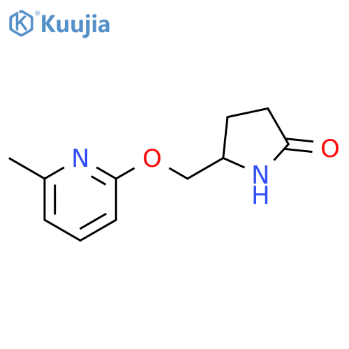 5-{[(6-methylpyridin-2-yl)oxy]methyl}pyrrolidin-2-one structure