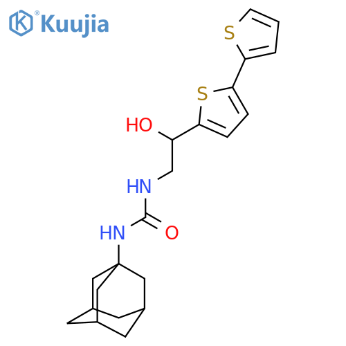 1-(adamantan-1-yl)-3-(2-{2,2'-bithiophene-5-yl}-2-hydroxyethyl)urea structure