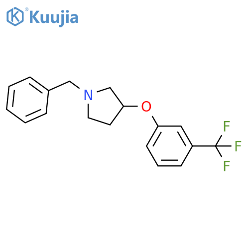 1-BENZYL-3-[(A,A,A-TRIFLUORO-M-TOLYL)OXY]-PYRROLIDINE structure