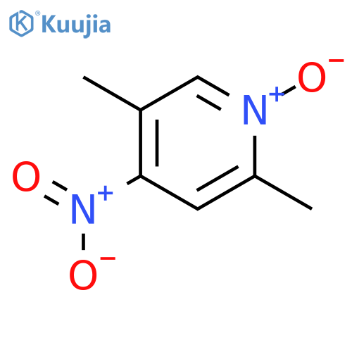 2,5-dimethyl-4-nitropyridin-1-ium-1-olate structure