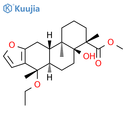 Phenanthro[3,2-b]furan-4-carboxylicacid,7-ethoxy-1,2,3,4,4a,5,6,6a,7,11,11a,11b-dodecahydro-4a-hydroxy-4,7,11b-trimethyl-,methyl ester, (4S,4aS,6aR,7S,11aS,11bR)- structure
