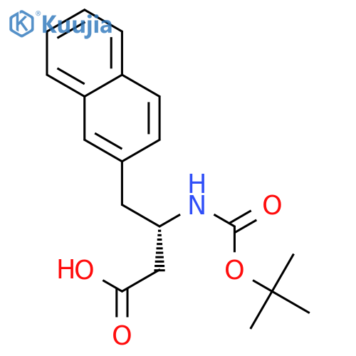 Boc-(S)-3-amino-4-(2-naphthyl)-butyric Acid structure
