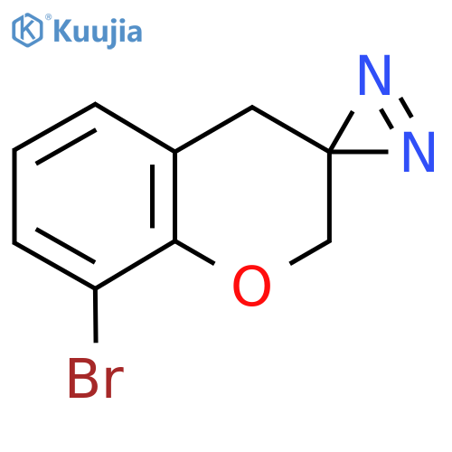 8-bromo-2,4-dihydrospiro1-benzopyran-3,2'-diazirine structure