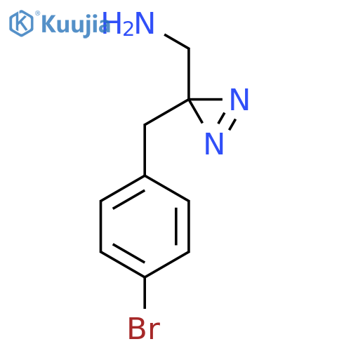 {3-(4-bromophenyl)methyl-3H-diazirin-3-yl}methanamine structure