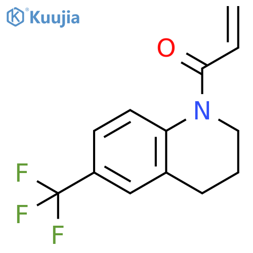 1-6-(trifluoromethyl)-1,2,3,4-tetrahydroquinolin-1-ylprop-2-en-1-one structure