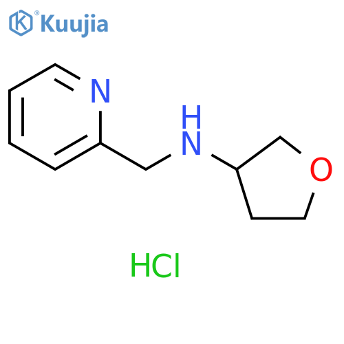N-[(pyridin-2-yl)methyl]oxolan-3-amine dihydrochloride structure