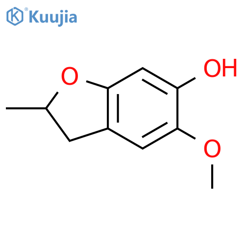 2-Methyl-5-methoxy-2,3-dihydrobenzofuran-6-ol structure
