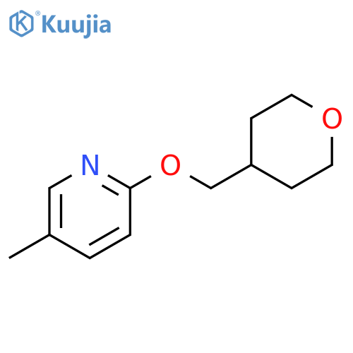 5-methyl-2-[(oxan-4-yl)methoxy]pyridine structure