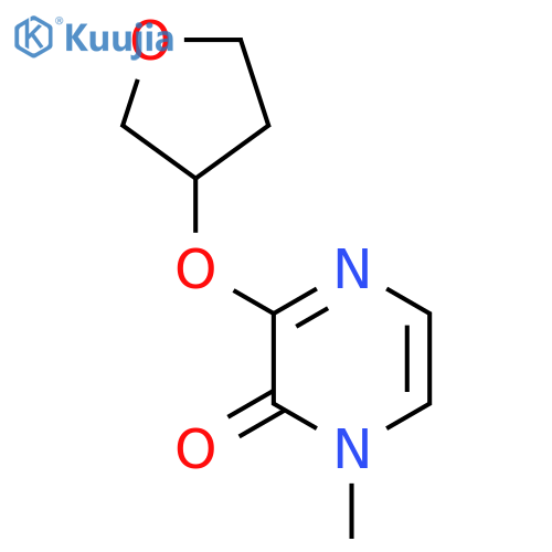 1-Methyl-3-(oxolan-3-yloxy)-1,2-dihydropyrazin-2-one structure