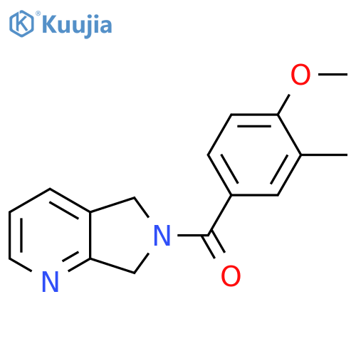 6-(4-methoxy-3-methylbenzoyl)-5H,6H,7H-pyrrolo[3,4-b]pyridine structure