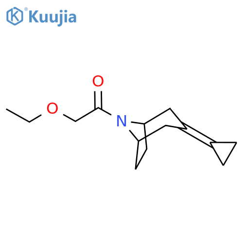 1-{3-Cyclopropylidene-8-azabicyclo[3.2.1]octan-8-yl}-2-ethoxyethan-1-one structure