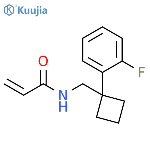 N-[[1-(2-Fluorophenyl)cyclobutyl]methyl]-2-propenamide structure