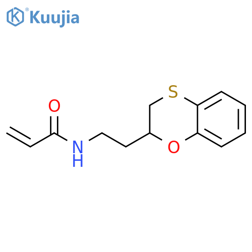 N-[2-(2,3-Dihydro-1,4-benzoxathiin-2-yl)ethyl]-2-propenamide structure