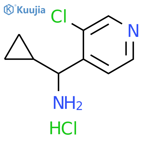 4-Pyridinemethanamine, 3-chloro-α-cyclopropyl-, hydrochloride (1:2) structure
