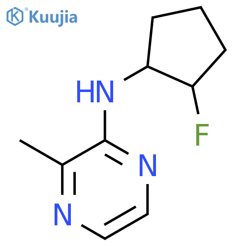 N-(2-fluorocyclopentyl)-3-methylpyrazin-2-amine structure