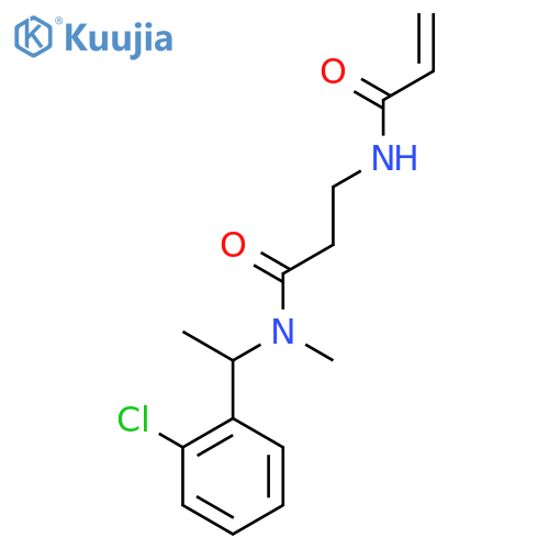 N-(2-{1-(2-chlorophenyl)ethyl(methyl)carbamoyl}ethyl)prop-2-enamide structure