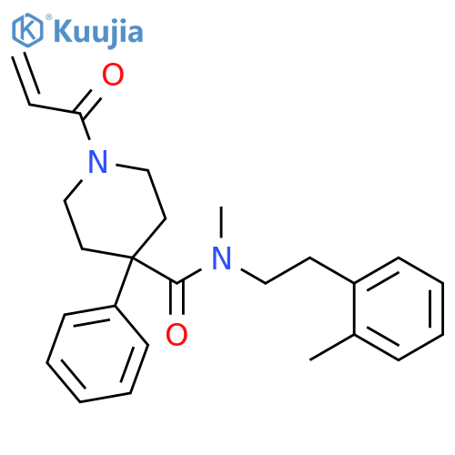 N-Methyl-N-[2-(2-methylphenyl)ethyl]-1-(1-oxo-2-propen-1-yl)-4-phenyl-4-piperidinecarboxamide structure