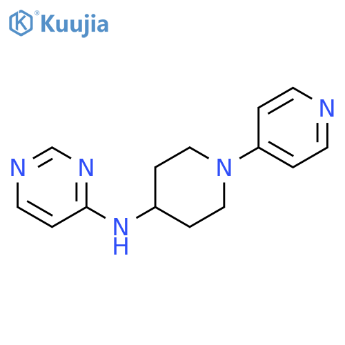 N-[1-(pyridin-4-yl)piperidin-4-yl]pyrimidin-4-amine structure