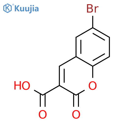 6-Bromo-2-oxo-2H-chromene-3-carboxylic acid structure