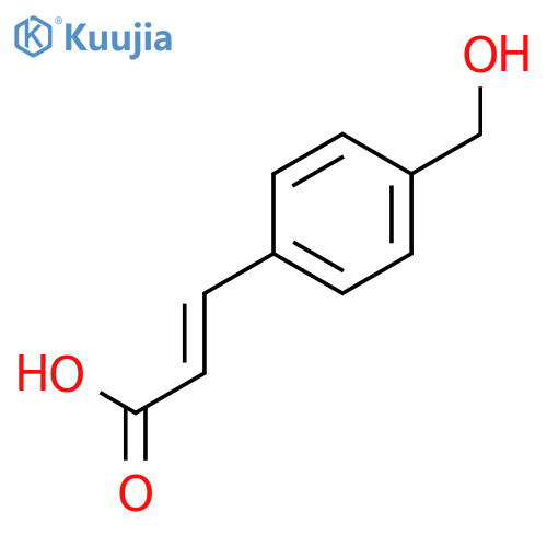 (e)-3-[4-(hydroxymethyl)phenyl]prop-2-enoic Acid structure